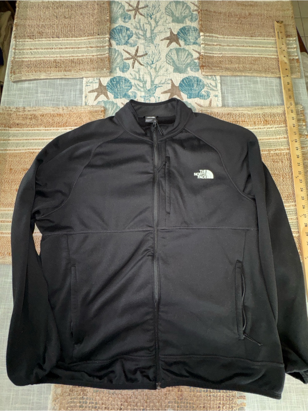 The North Face Canyonlands Fleece Jacket, Black, Midweight, Full-Zip, XXL